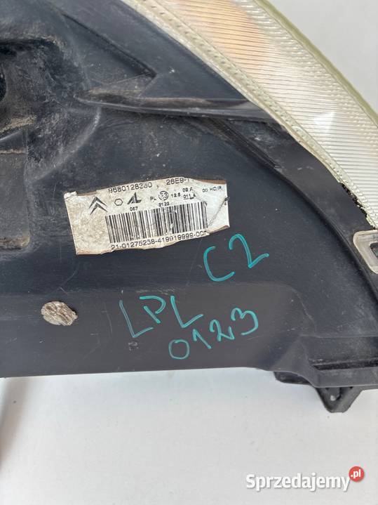 Citroen C2 968012830 LAMPA PRZÓD PRZEDNIA LEWA Słowikowo
