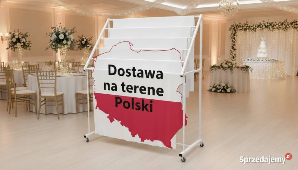Wieszak na obrusy restauracja hotel sala weselna Bydgoszcz