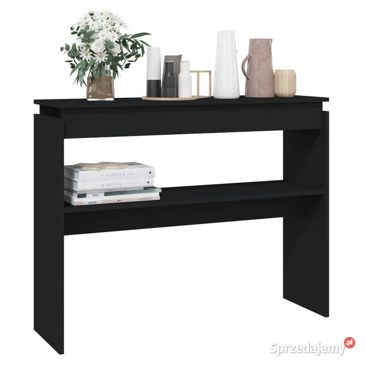 Stolik konsolowy czarny 102x30x80 materiał Warszawa sprzedam