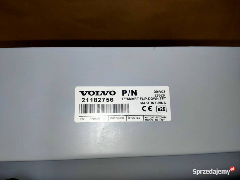 VOLVO AUTOBUS MONITOR 24V 21182756 Kargowa sprzedam