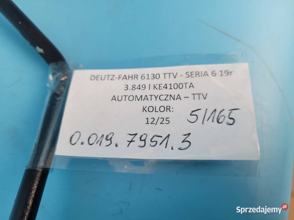 DEUTZFAHR 6130 TTV PRZEWÓD RURA HYDRAULICZNA Kolno