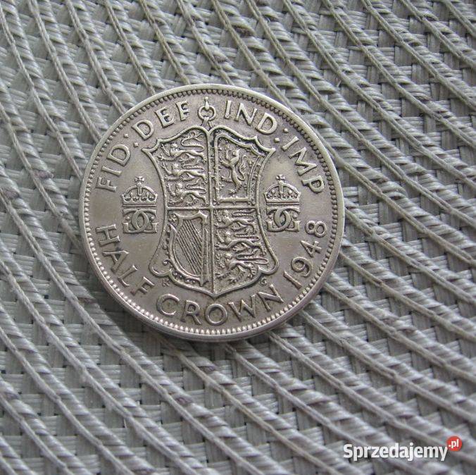 Wielka Brytania Half Korony 1948r Antyki, Sztuka, Kolekcje Kalisz sprzedam