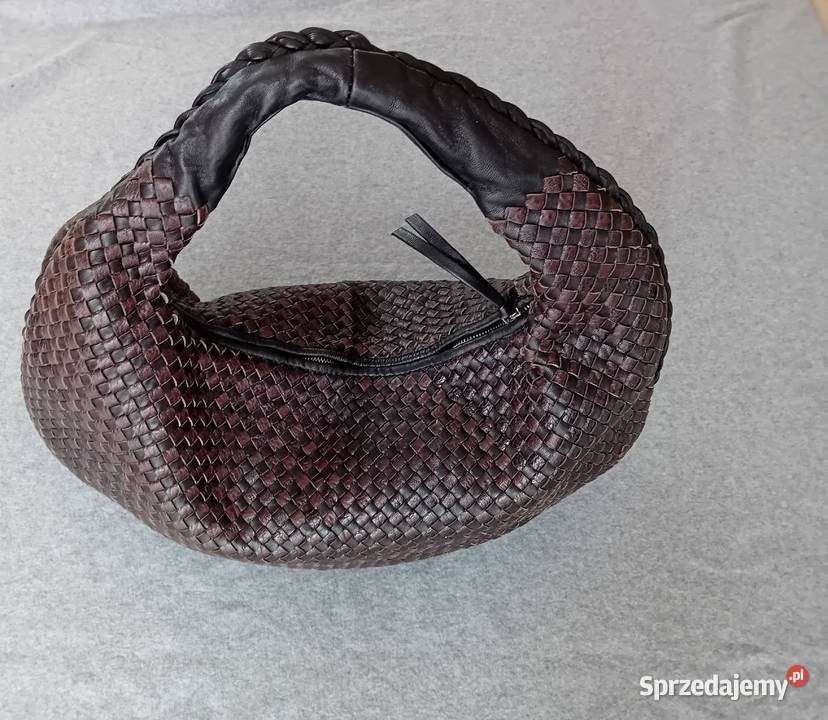 Bottega Veneta Intrecciato Hobo Large Brown Łódź