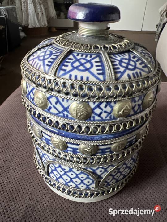 Bomboniera sygnowana porcelana ceramika antyk Zabrze