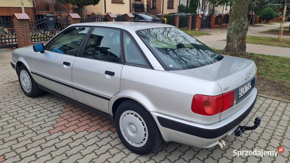 Audi 80 19 TDI 90 klimatyzacja hak 4 szyb elek nieuszkodzony podlaskie Zambrów
