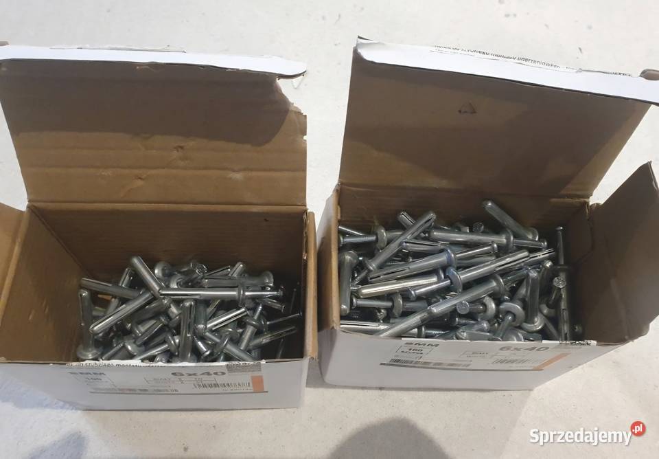 Metalowe kołki rozporowe 6 x 40 wielkopolskie Włoszakowice sprzedam