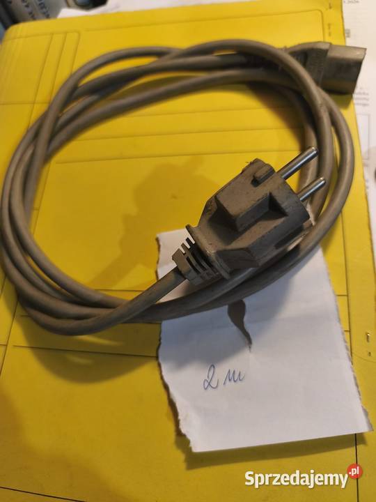 Kabel zasilający 2m do PC monitora drukarki itp Pozostałe