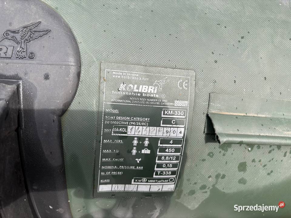 Ponton Kolibri 330 Łodzie i motorówki dolnośląskie Borzygniew
