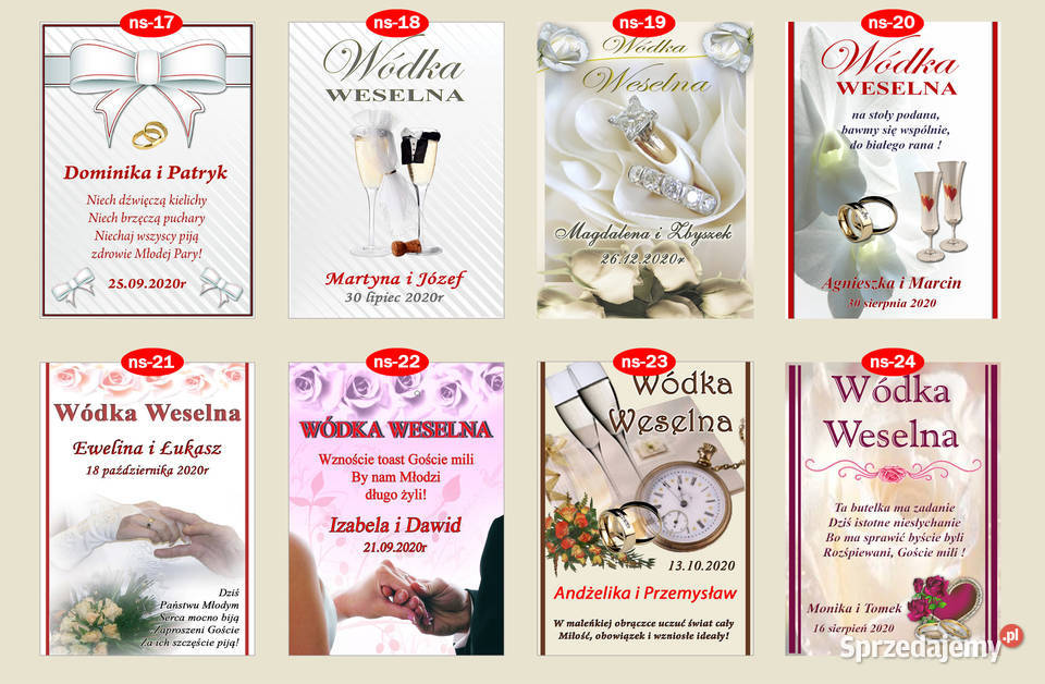 Naklejki Etykiety na wódkę alkohol butelki Rękodzieło śląskie Dąbrowa Górnicza