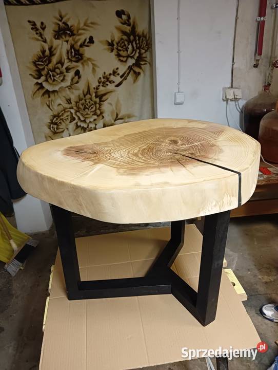 Stolik kawowy plaster olcha żywica epoksydowa Werbkowice