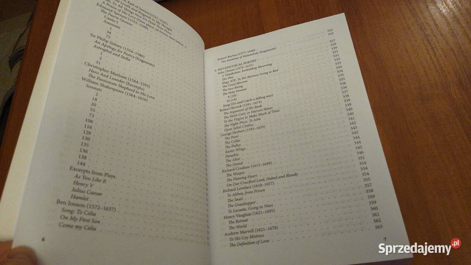 History of English literature an anthology for Gdańsk