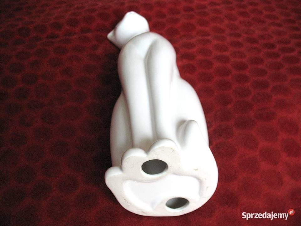 Kot duża figurka porcelana 48 i 41