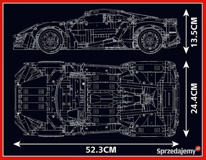 Mould king Technic RC Lykan Hypersport Milanówek