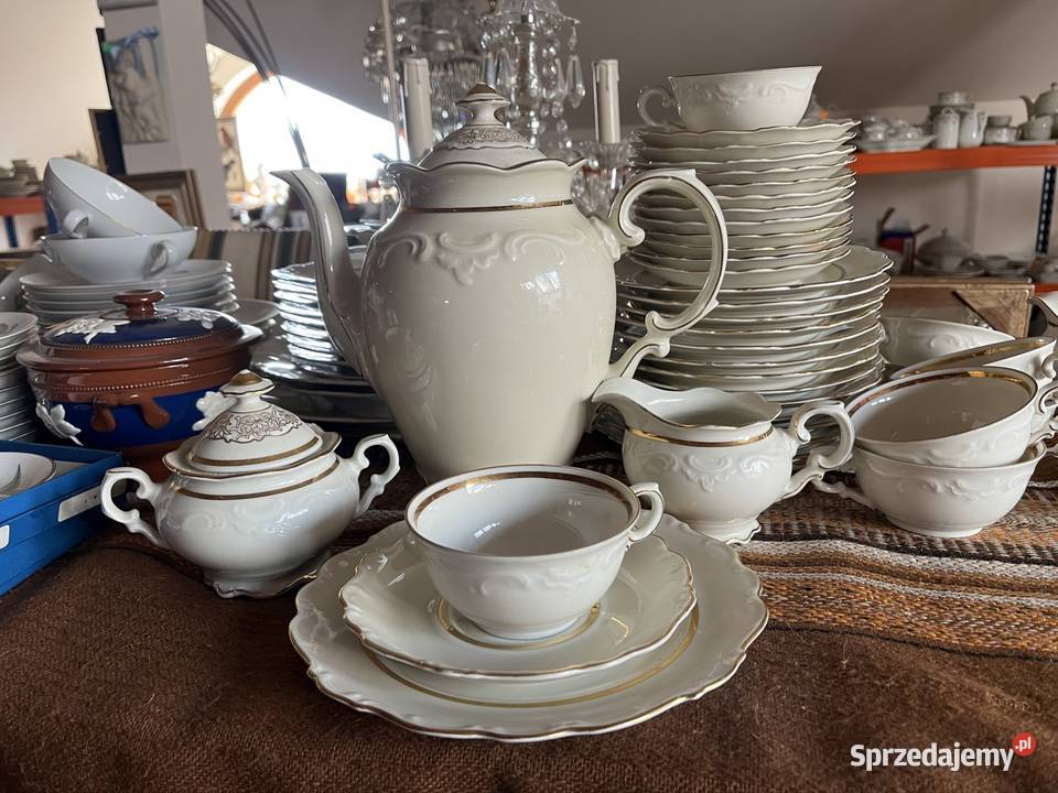Serwis do kawy Schumann Bavaria Na 8 osób Ecru Antyki, Sztuka, Kolekcje Gdańsk sprzedam