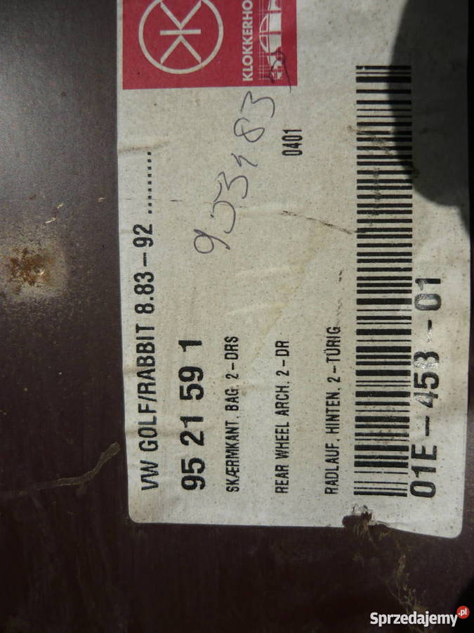 vw golf 2 błotniki progi wszystko Grajewo