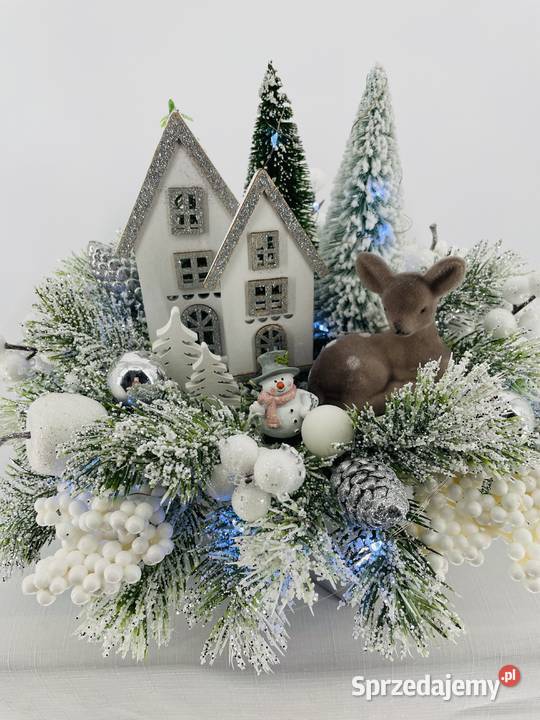 Stroik Bożonarodzeniowy LED zimowa dekoracja w Latosówka