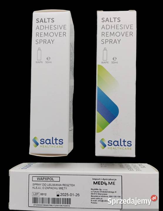 3× Spray do usuwania resztek kleju WAPX SALTS -stomia