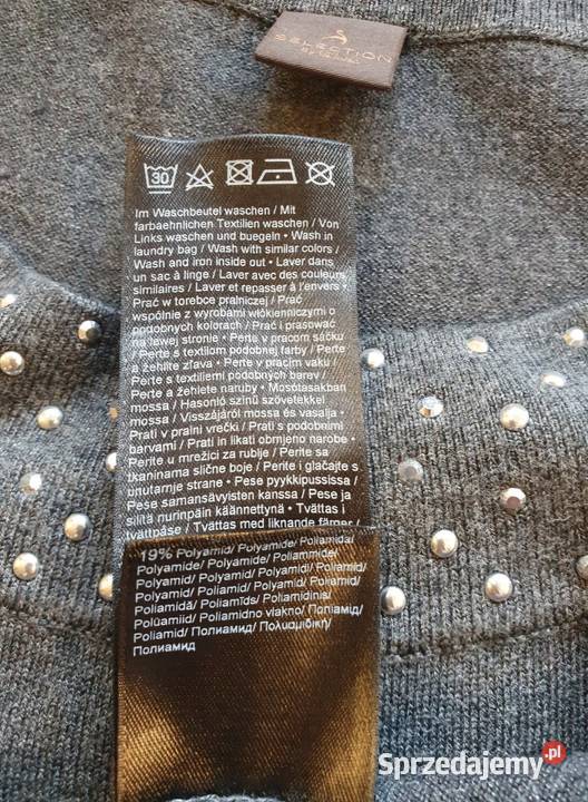 Sukienka bez rękawów Selection rozmiar 44 wełna szary/srebrny Lublin