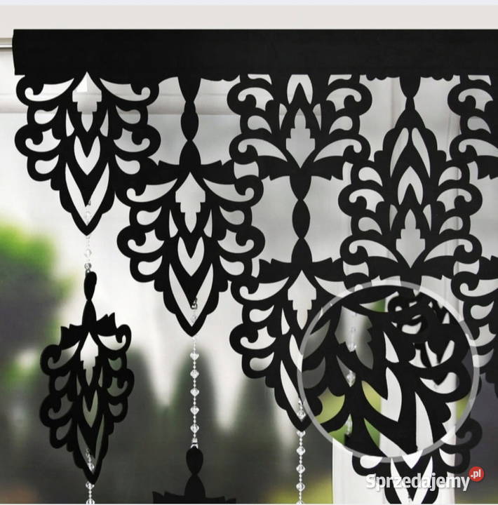 Nowe panele do okna firana z koralikami i Katowice