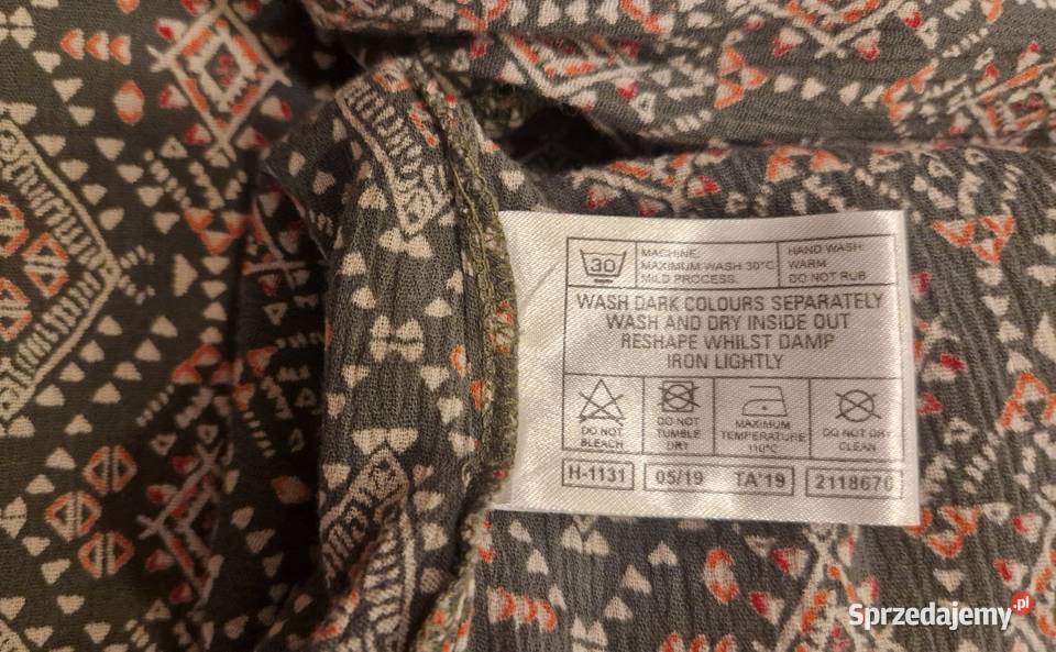 KOSZULA damska Isle bawełna100 rozmiar 18 z kołnierzykiem Bluzki i koszule Lublin