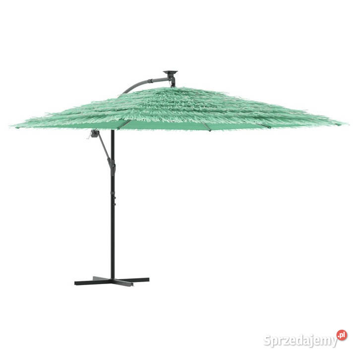 Parasol ogrodowy na stalowym słupku zielony Warszawa