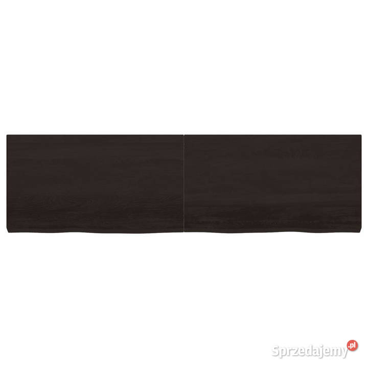 Półka ciemnobrązowa 180x50x26 wykończone drewno Warszawa