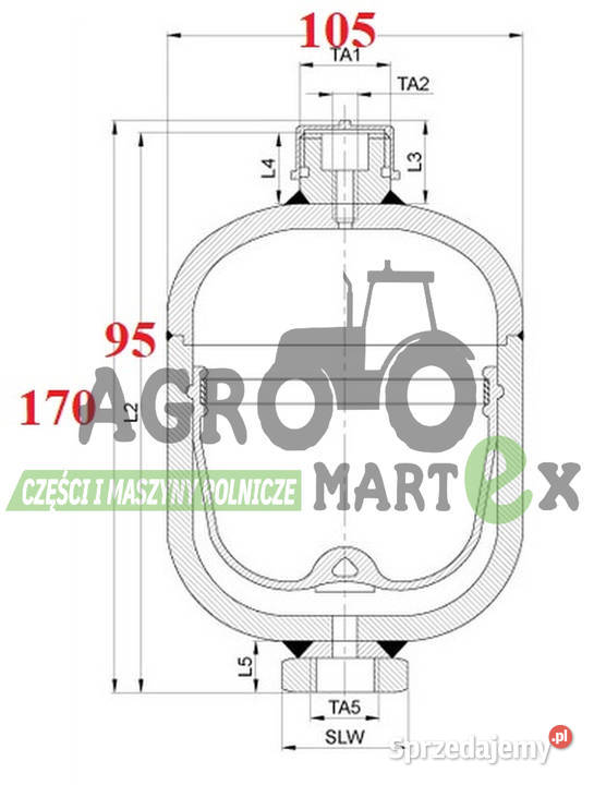 1530700C1 HYDROAKUMULATOR CNH Wichrów