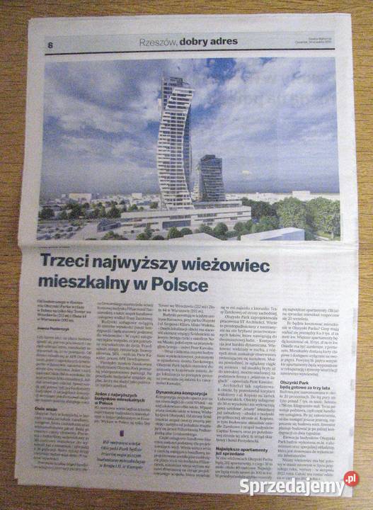 Rzeszów adres Gazeta Wyborcza Parczew sprzedam