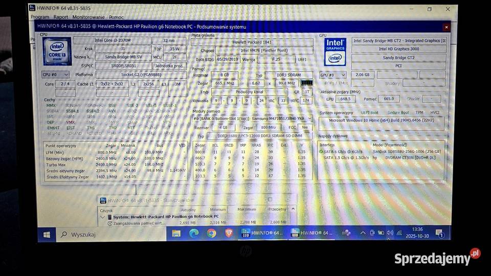 HP Pavilion G6 NotebookLaptop superszybki WiFi