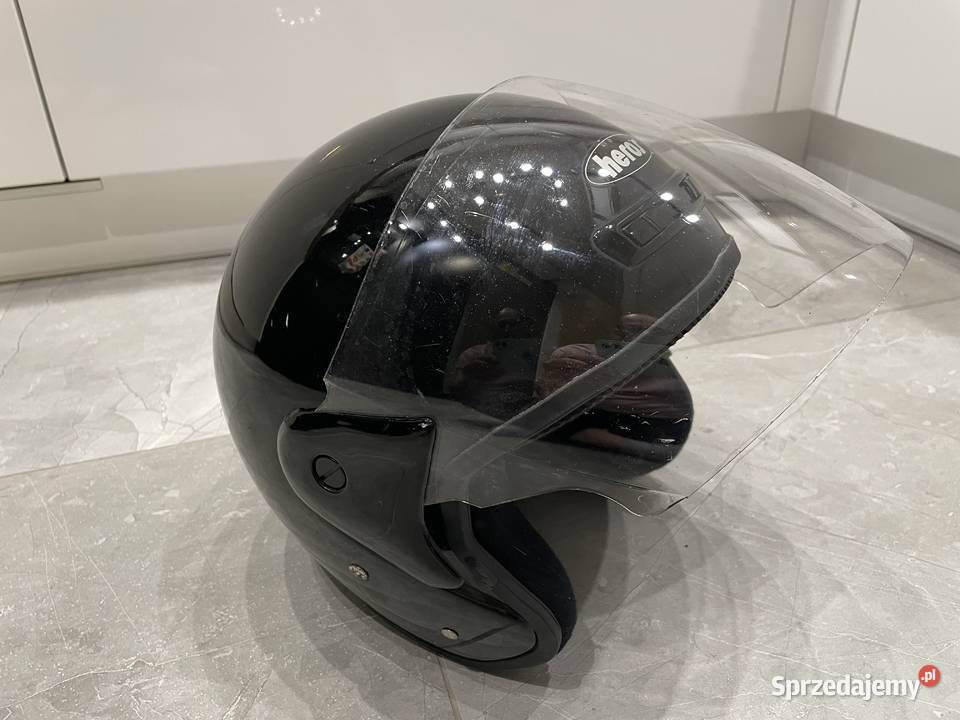 Kask Motocyklowy Czarny Pas Nerkowy kujawsko-pomorskie Inowrocław