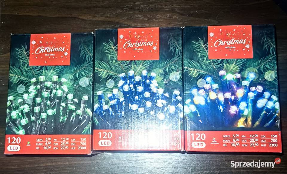 Światełka na choinkę Września