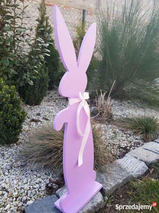 zajac wielkanocny 72 z drewna Nowe Kotkowice