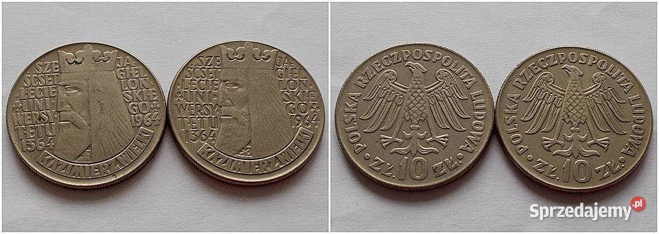 10 Kazimierz Wielki 1964r wypukły i wklęsły Kolekcje Sierakowice