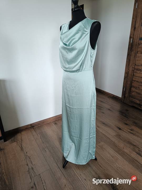 Suknia wieczorowa miętowa 40 L Vila Moda i Styl Suwałki