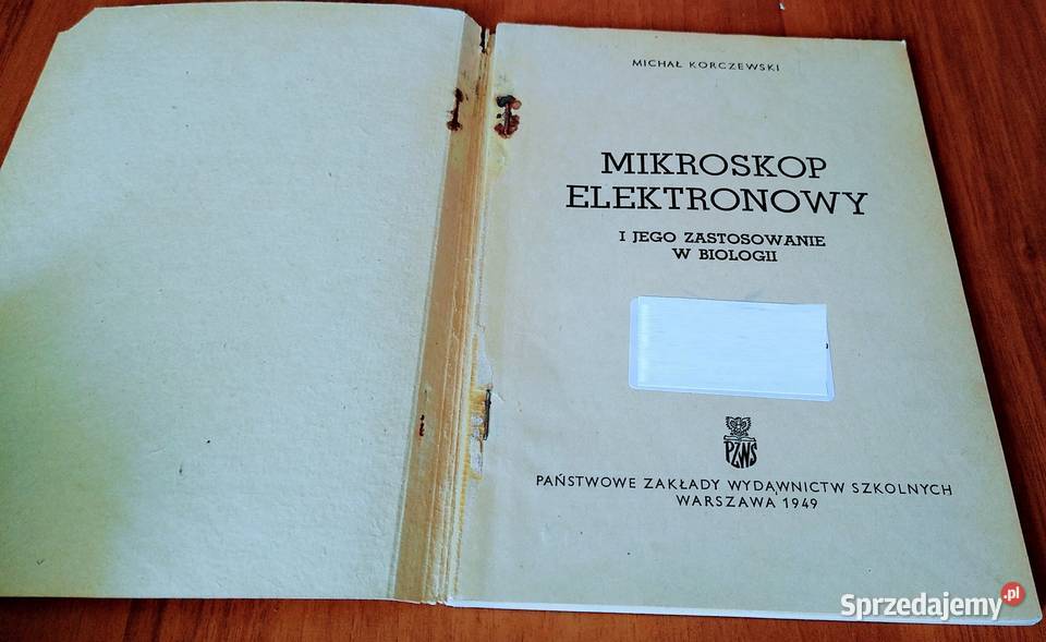 Mikroskop elektronowy i jego zastosowanie w Rok wydania 1949 Gdańsk sprzedam