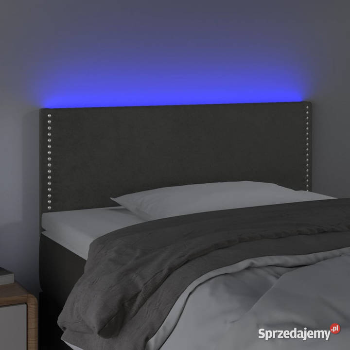 Zagłówek do łóżka z LED ciemnoszary 90x5x7888 Warszawa sprzedam