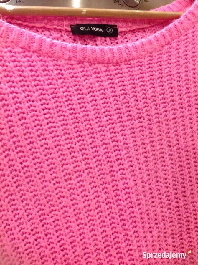 Różowy Sweter Damski OLA VOGA L Rozmiar 40(L) Nowa Sól sprzedam