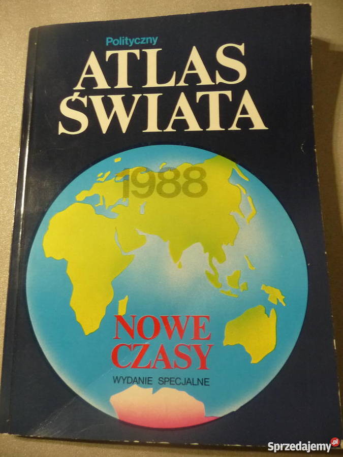 Polityczny atlas świata 1988 Nowe Czasy wydanie Poznań