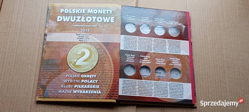 Stare monety Pusty klaser na monety 2 2013 Lesko