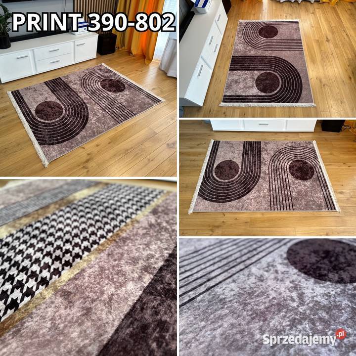 NOWOCZESNY DYWAN 130X190 PRINT 390802 CIENKI Białystok