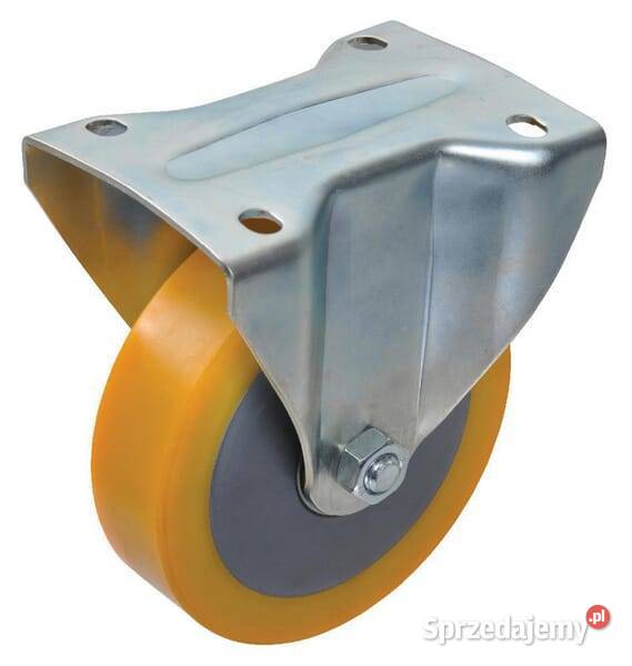 Koło stałe PU 150x40 mm podstawa montażowa Kamionna