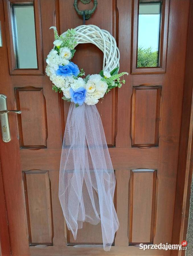 Wianki ślubne niebieskie Będzin