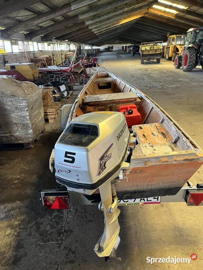 Łódka pychówka przyczepka silnik HONDA 5 Sochaczew