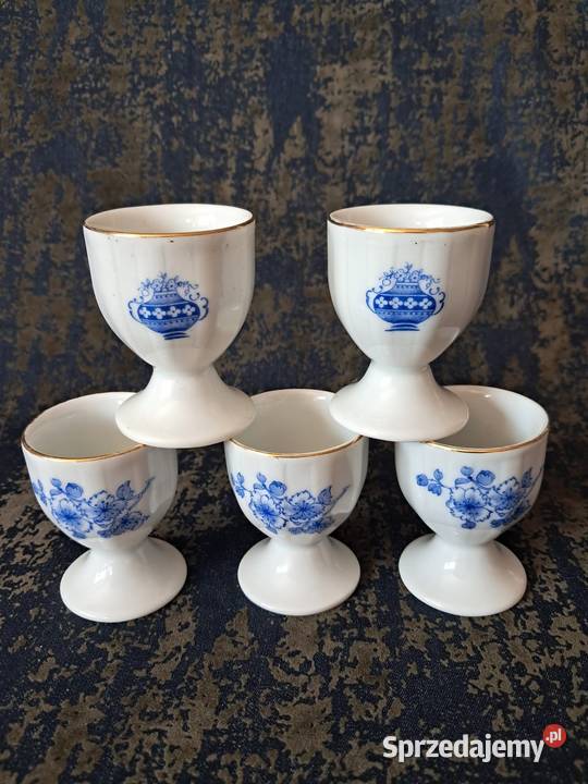 Kieliszki do jajek China Blau Porcelana i szkło Antyki, Sztuka, Kolekcje lubuskie Skwierzyna