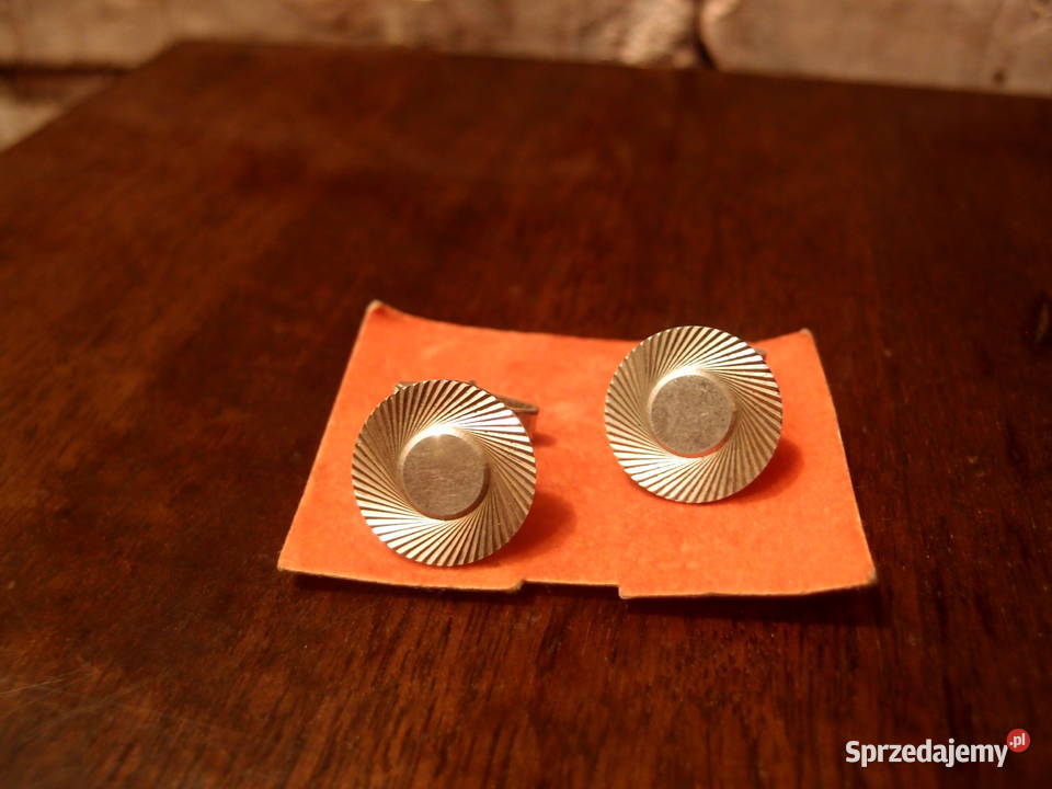 z dawnych lat srebrne spinki do mankietów łódzkie Łódź