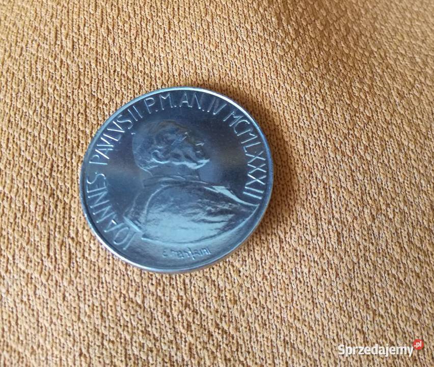 Moneta watykańska 100 lirów z MCMLXXXII Papież