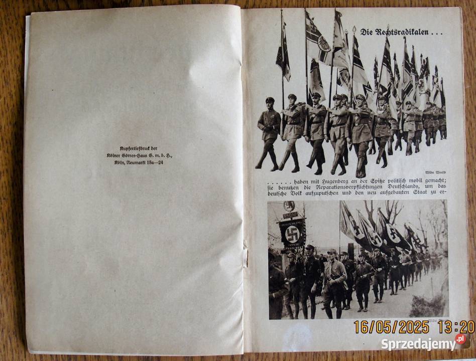 Niemiecka polityka w słowach i obrazach 1929 Bychawka Trzecia sprzedam