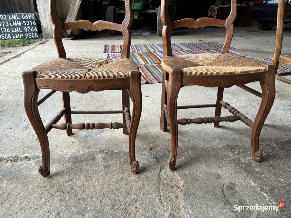 stare krzesła PRL gięte i inne vintage meble Kosianka-Trojanówka