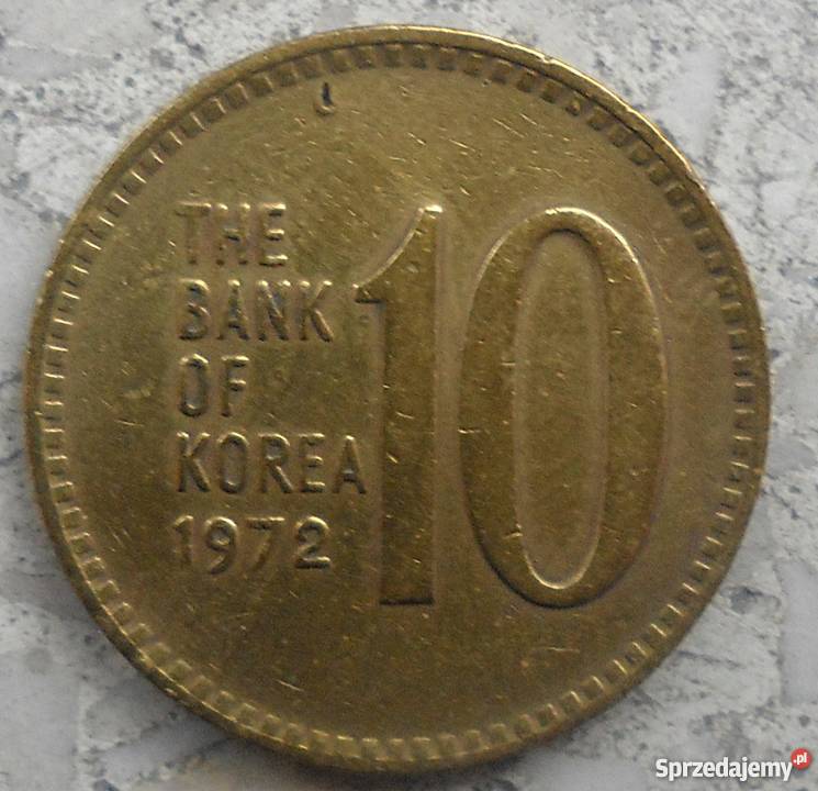 KOREA10 WON1972 r mazowieckie Legionowo