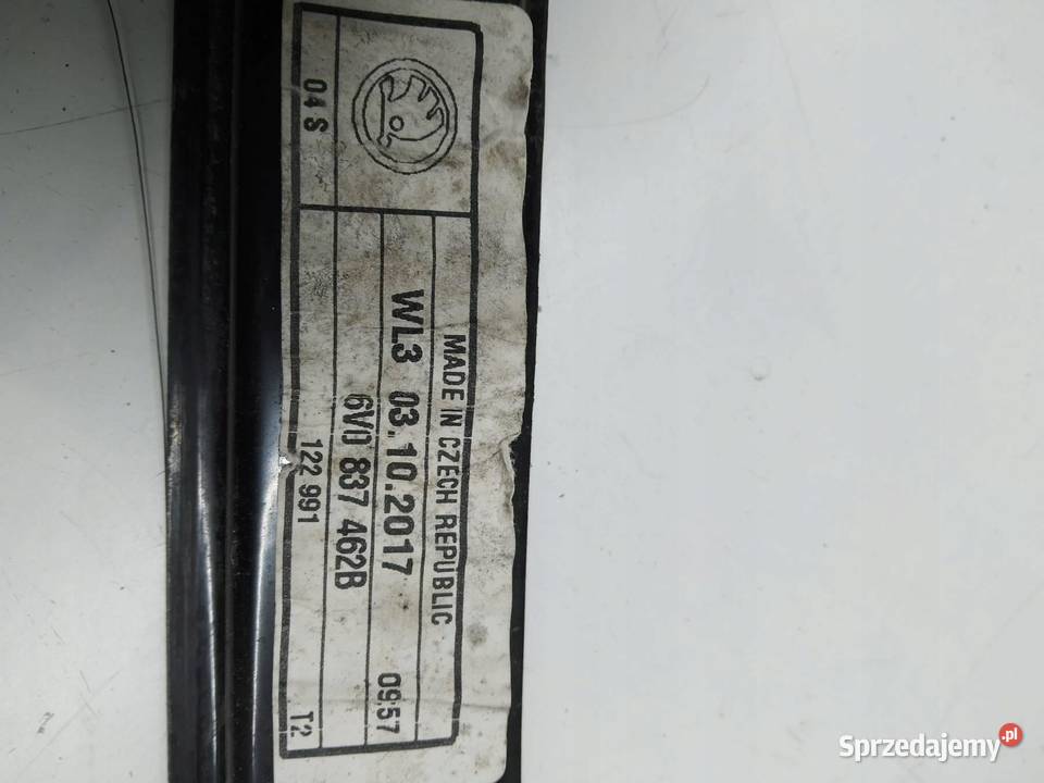 MECHANIZM SZYBY PRAWY PRZÓD 6V0837462B Skoda osobowe sprzedam
